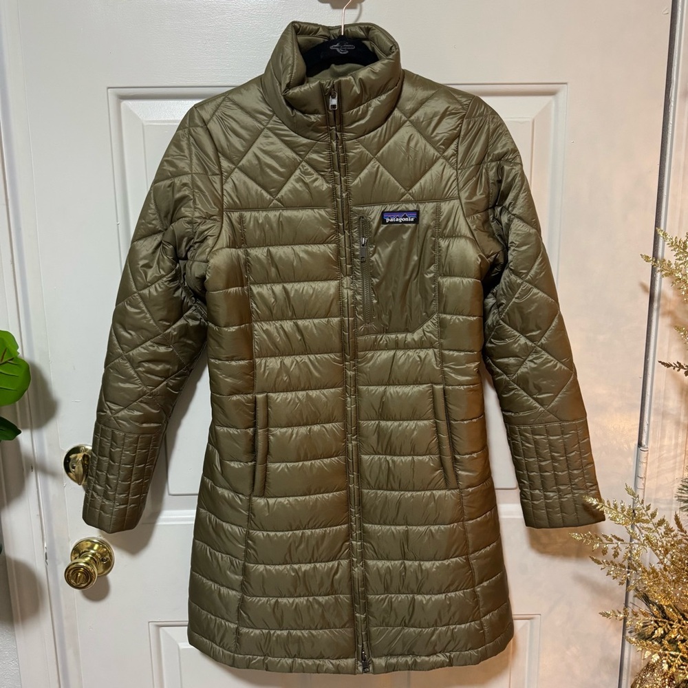 Patagonia  Radalie Parka Jacket Women’s XS Puffer Green Quilted Puffer Insulated